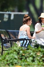 ASHLEY GREENE and CARA SANTANA at a Park in Beverly Hills 06/27/2020