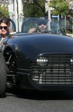 ASHLEY GREENE and Paul Khoury Out Driving in West Hollywood 06/17/2020