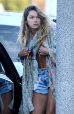 ASHLEY HART in Denim Shorts Out in Los Angeles 06/09/2020
