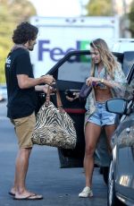 ASHLEY HART in Denim Shorts Out in Los Angeles 06/09/2020