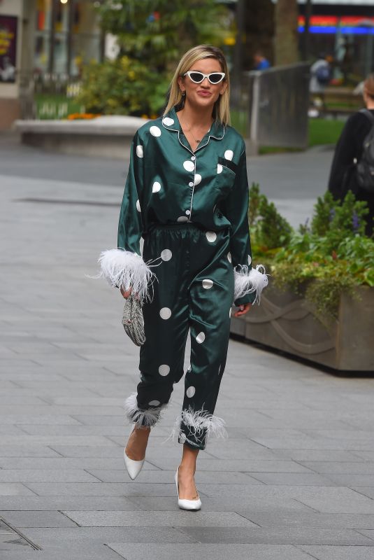 ASHLEY ROBERTS Arrives at Global Studios in London 06/19/2020