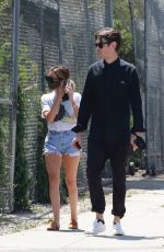 ASHLEY TISDALE and Christopher French Out Shopping in West Hollywood 06/22/2020