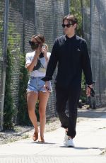 ASHLEY TISDALE and Christopher French Out Shopping in West Hollywood 06/22/2020