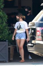 ASHLEY TISDALE and Christopher French Out Shopping in West Hollywood 06/22/2020