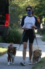 AUBREY PLAZA Out with Her Dogs in Los Feliz 06/11/2020