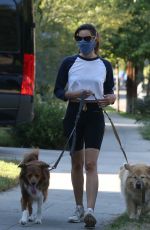 AUBREY PLAZA Out with Her Dogs in Los Feliz 06/11/2020