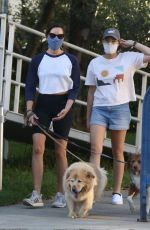 AUBREY PLAZA Out with Her Dogs in Los Feliz 06/11/2020