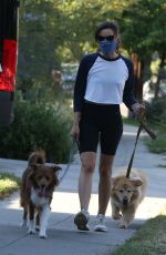 AUBREY PLAZA Out with Her Dogs in Los Feliz 06/11/2020