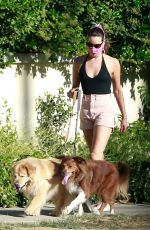 AUBREY PLAZA Walks Her Dogs Out in Los Feliz 06/10/2020