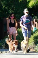 AUBREY PLAZA Walks Her Dogs Out in Los Feliz 06/10/2020