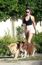 AUBREY PLAZA Walks Her Dogs Out in Los Feliz 06/10/2020