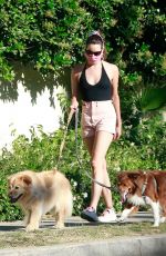 AUBREY PLAZA Walks Her Dogs Out in Los Feliz 06/10/2020