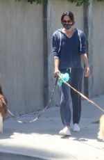 AUBREY PLAZA Walks Her Dogs Out in Los Feliz 06/13/2020