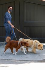 AUBREY PLAZA Walks Her Dogs Out in Los Feliz 06/13/2020