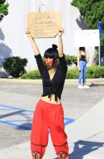 BAI LING at Black Lives Matter Protest in Studio City 06/03/2020