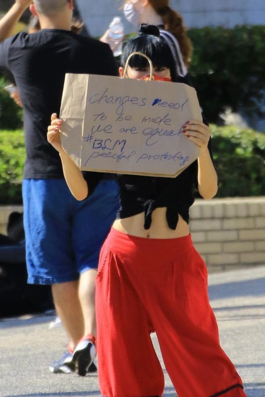 BAI LING at Black Lives Matter Protest in Studio City 06/03/2020