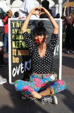 BAI LING at George Floyd, Black Lives Matter Protest in Los Angeles 06/04/2020