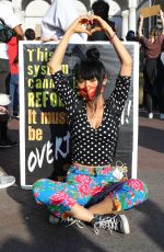 BAI LING at George Floyd, Black Lives Matter Protest in Los Angeles 06/04/2020