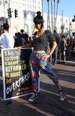 BAI LING at George Floyd, Black Lives Matter Protest in Los Angeles 06/04/2020