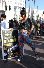 BAI LING at George Floyd, Black Lives Matter Protest in Los Angeles 06/04/2020