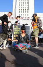 BAI LING at George Floyd, Black Lives Matter Protest in Los Angeles 06/04/2020