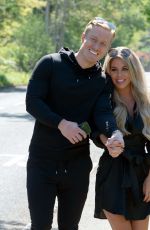 BIANCA GASCOIGNE and Kris Boynson Out in Gravesend 06/15/2020