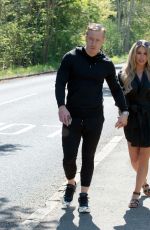 BIANCA GASCOIGNE and Kris Boynson Out in Gravesend 06/15/2020