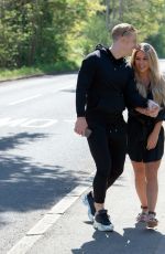 BIANCA GASCOIGNE and Kris Boynson Out in Gravesend 06/15/2020