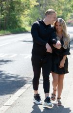 BIANCA GASCOIGNE and Kris Boynson Out in Gravesend 06/15/2020