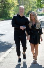 BIANCA GASCOIGNE and Kris Boynson Out in Gravesend 06/15/2020