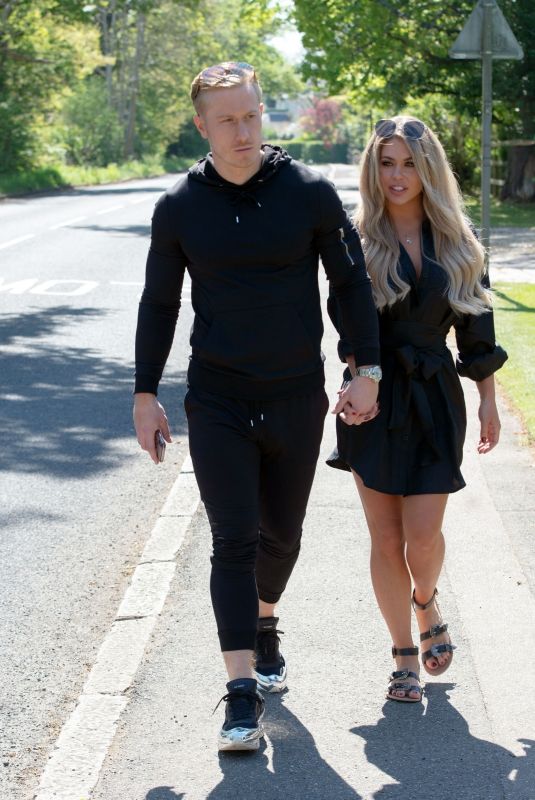 BIANCA GASCOIGNE and Kris Boynson Out in Gravesend 06/15/2020