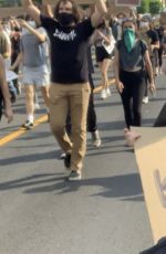 BILLIE EILISH at a Protest in Los Angeles 06/07/2020