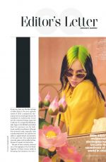 BILLIE EILISH in GQ Magazine, UK July 2020