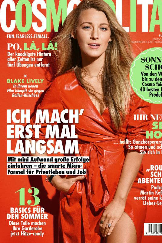 BLAKE LIVELY in Cosmopolitan Magazine, Germany July 2020