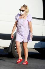 BUSY PHILIPPS at Her Local Pizza Restaurant in Los Angeles 06/22/2020
