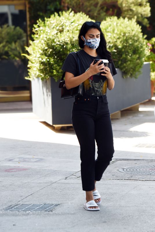 CAMILA MENDES Out for Coffee in Los Angeles 06/22/2020