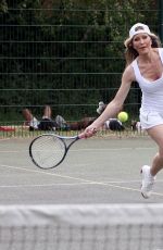 CAPRICE BOURET Playing Tennis in London 06/05/2020