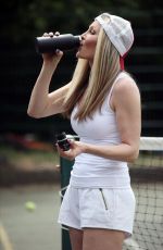 CAPRICE BOURET Playing Tennis in London 06/05/2020