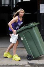 CAPRICE BOURRET Taking Bins Out in London 06/17/2020