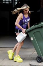 CAPRICE BOURRET Taking Bins Out in London 06/17/2020