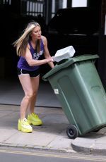 CAPRICE BOURRET Taking Bins Out in London 06/17/2020