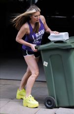 CAPRICE BOURRET Taking Bins Out in London 06/17/2020