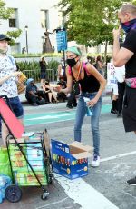 CARA DELEVINGNE and KAIA GERBER at Protest in Los Angeles 06/03/2020