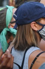 CARA DELEVINGNE and KAIA GERBER at Protest in Los Angeles 06/03/2020