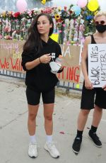 CARA SANTANA at Breonna Taylor Protest in Los Angeles 06/05/2020