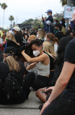 CARA SANTANA at Breonna Taylor Protest in Los Angeles 06/05/2020