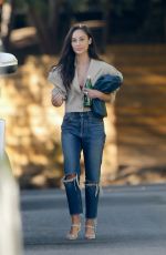 CARA SANTANA in Ripped Denim Out in Los Angeles 06/24/2020