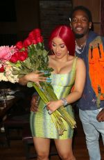 CARDI B Out for Dinner in Los Angeles 06/22/2020
