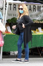 CATHERINE BACH Shopping at Farmers Market in Los Angeles 06/28/2020