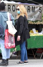 CATHERINE BACH Shopping at Farmers Market in Los Angeles 06/28/2020